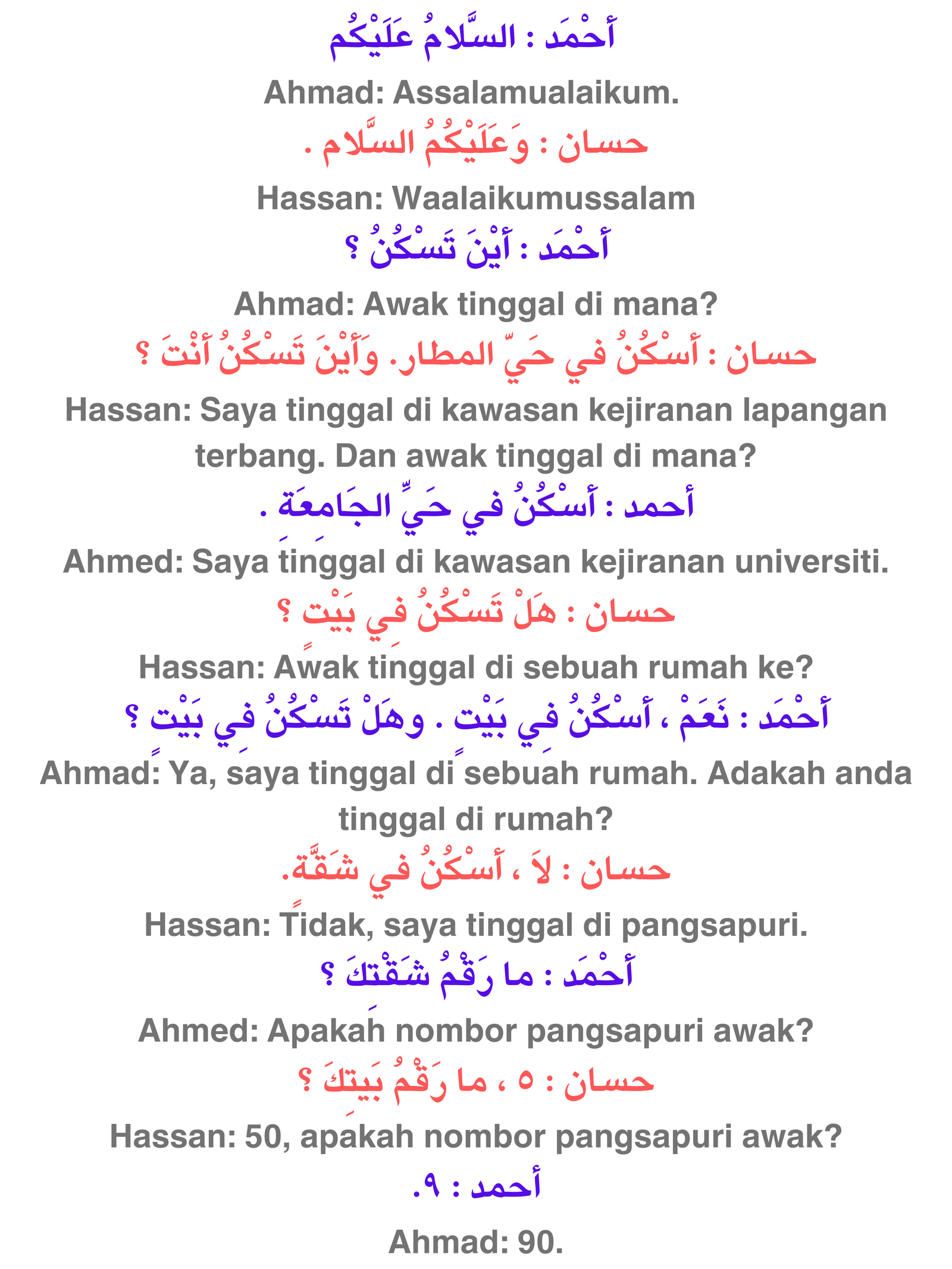 Lesson 1 English CORRECTION ARABIC.MY