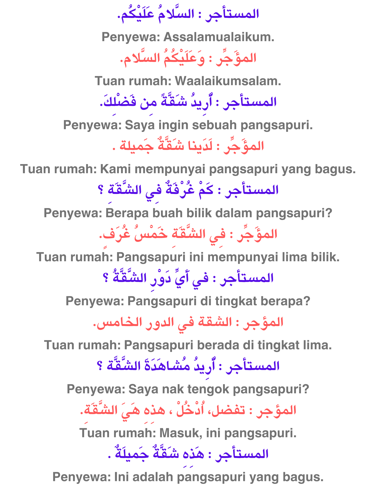 Lesson 2 English CORRECTION ARABIC.MY