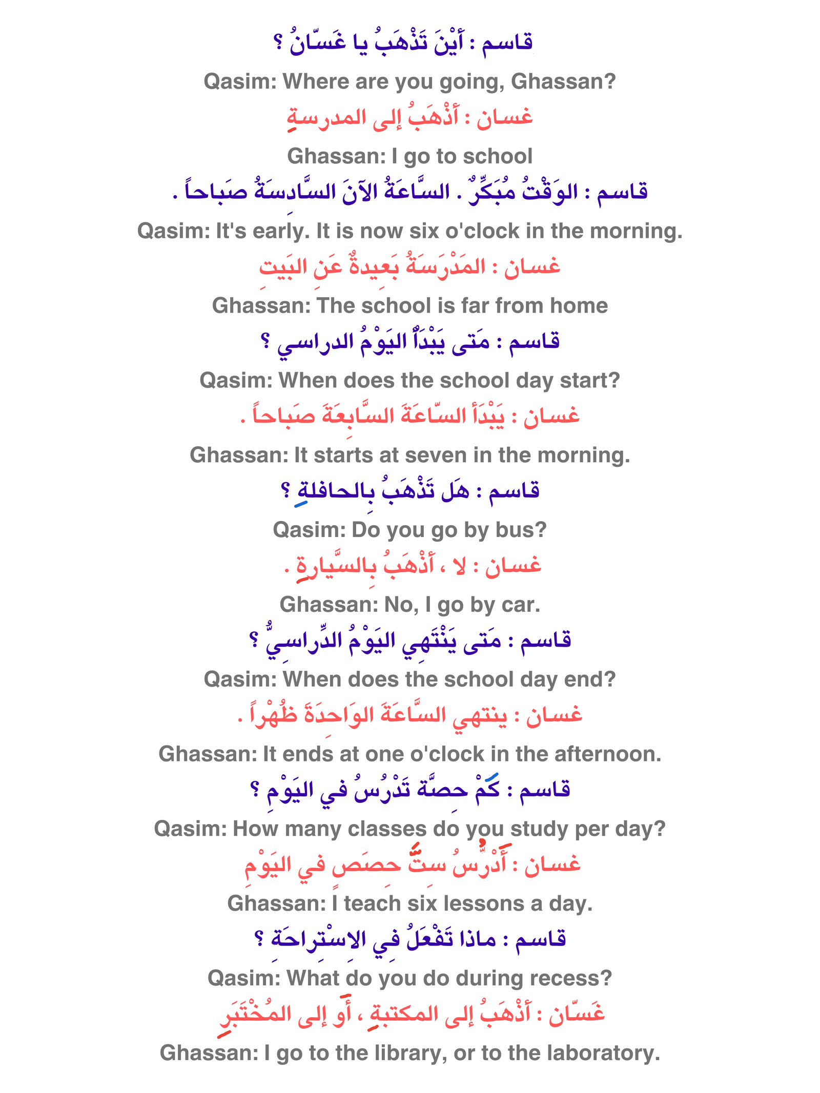 Lesson 3 English 2 ARABIC.MY